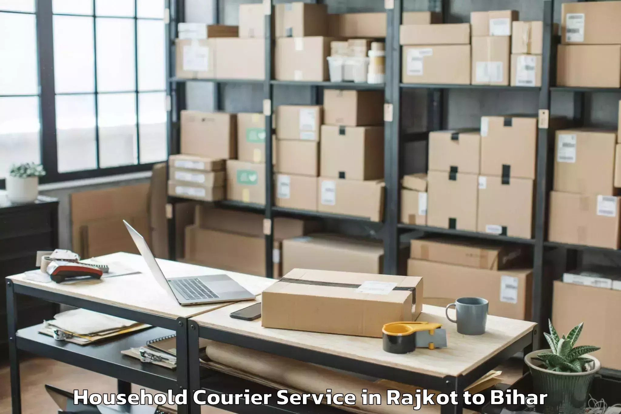 Easy Rajkot to Banmankhi Bazar Household Courier Booking